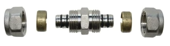 DWUZŁĄCZKA PEX/PEX 16*16*2 WKŁADKA ALUMINIOWA UN H/PA-02-002