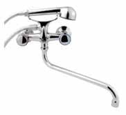 BATERIA WANNOWA ŚCIENNA Z WYLEWKĄ OBROTOWĄ 300MM TYPU S UN H/BW-14-FOS