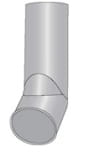 RURA Z WYLOTEM OCYNKOWANA 80MM 1MB UN RU 080W