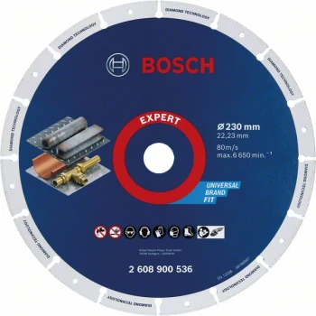 TARCZA UNIWERSALNA DIAMENTOWO-METALOWA 230MM BOSCH 2608900536