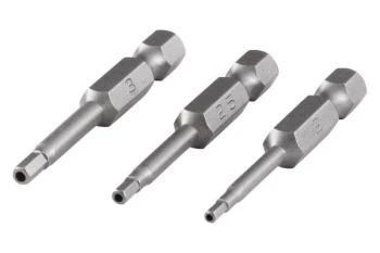 Bit 6-kąt wew. z otworem 2, 2.5, 3 - 50 mm 3 szt. WOLFCRAFT 1263000