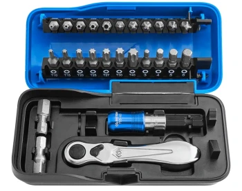ZESTAW BITÓW Z GRZECHOTKĄ 1/4'' 26 ELEMENTÓW KING TONY KY1026CQ-AM
