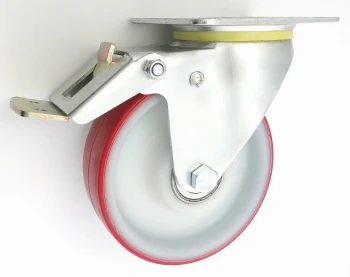 KOŁO TWORZYWO+POLIURETAN 160MM OBUDOWA SKRĘTNA+HAM. 45BCNWH UN KL160 45BCNW