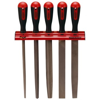 ZESTAW PILNIKÓW DO METALU 250MM Z WIESZAKIEM 5SZT. TENG TOOLS L-128660107