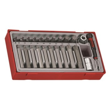 ZESTAW NASADEK I GROTÓW WKRĘTAKOWYCH 1/2'' TTTHEX 23EL. TENG TOOLS L-68860105