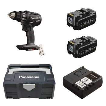 Wiertarko-wkrętarka 18V EY74A2 + Systainer + 2x 5.0 Ah + ładowarka PANASONIC PAEY74A2LJ2G32