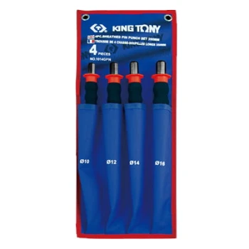 ZESTAW WYBIJAKÓW IGŁOWYCH, GUMOWY UCHWYT 10-16MM, 4 CZ. KING TONY KY1014GPN