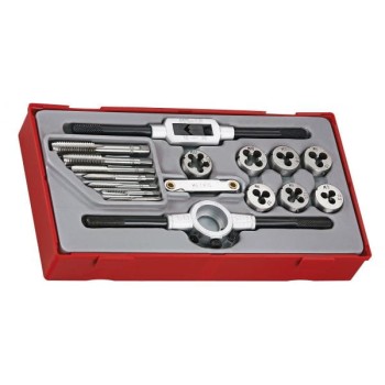 ZESTAW GWINTOWNIKÓW I NARZYNEK, 17 ELEMENTÓW TENG TOOLS L-69190106