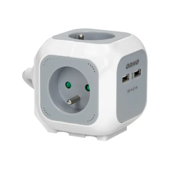 PRZEDŁUŻACZ KOSTKA 1,4 M 4 GNIAZDA 4X2P+Z ORNO ON-AE-13144