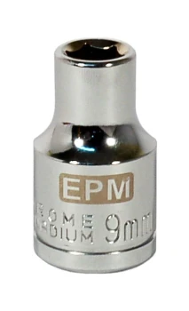 NASADKA KRÓTKA 1/2'' 6-KĄTNA CHROMOWANA 9MM EPM E-400-1009