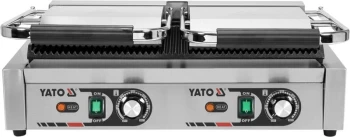 PODWÓJNY GRILL KONTAKTOWY RYFLOWANY 58CM, 3,6KW YATO YG-04560