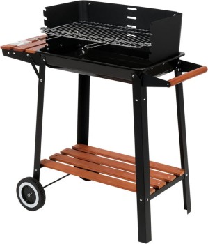 GRILL WĘGLOWY Z PÓŁKĄ RUSZT 48*26.5CM LUND W-99907