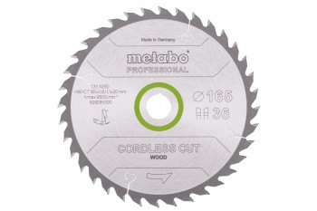 METABO PIŁA TARCZOWA HW/CT 165x20x38z CORDLESS CUT WOOD PROFESSIONAL 628295000