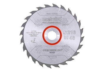 METABO PIŁA TARCZOWA HW/CT 216x30x48z PRECISION CUT WOOD PROFESSIONAL 628041000