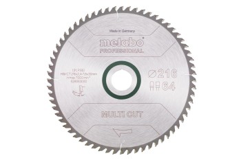 METABO PIŁA TARCZOWA HW/CT 216x30x64z MULTI CUT PROFESSIONAL 628063000