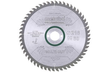 METABO PIŁA TARCZOWA HW/CT 216x30x60z MULTI CUT PROFESSIONAL 628083000