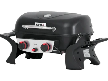 GRILL GAZOWY PRZENOŚNY 2 PALNIKI, 5KW YATO YG-20005
