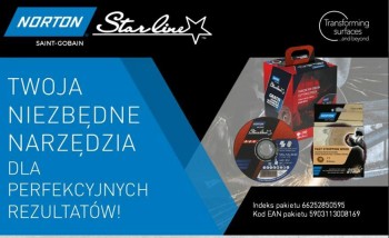 TARCZA.STARLINE 125mmx1,0/100szt WIADERKO+ŚCIERNICA WŁÓKNINOWA NORTON N66252850595