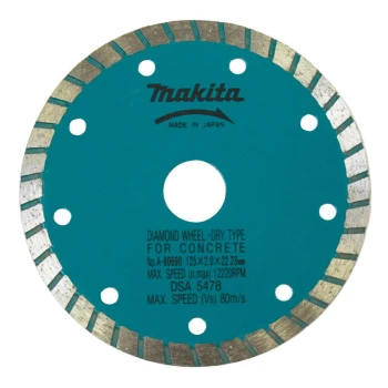 TARCZA DIAMENTOWA 125x22,23mm TURBO (NA SUCHO) PŁYTKI MAKITA MA-80690