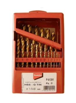ZESTAW WIERTEŁ TYTAN HSS-G TIN 25szt 1-13mm MAKITA MP-61391