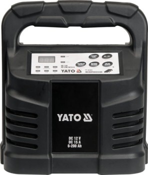 PROSTOWNIK ELEKTRONICZNY 12V 15A 6-200Ah MOKRY/ŻELOWY/AGM 8303 YATO YT-8303