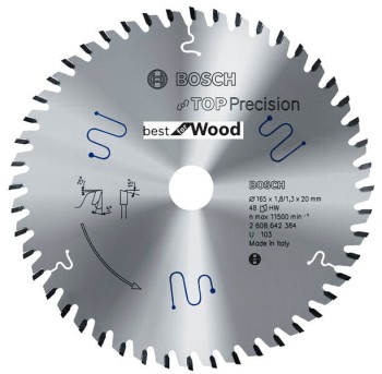 PIŁA TARCZA TOP WOOD 165x20x48z BOSCH B2608642384