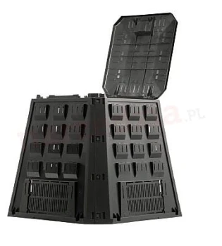 KOMPOSTOWNIK 400L CZARNY PROSPERPLAST PIKEV420C-S411