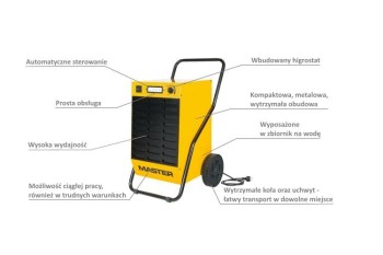 OSUSZACZ POWIETRZA DH62 52 L / 24h MASTER 4140.582