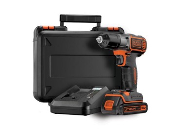 WIERTARKO-WKRĘTARKA 18V 1 x 1,5AH LI-ION AUTOSENSE + WALIZKA ASD18K BLACK+DECKER BDASD18K-QW