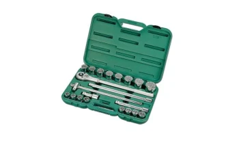 ZESTAW KLUCZY 21 ELEMENTÓW 3/4" NASADKI 12-KĄTNE 6221 HONITON H6221