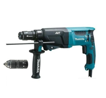 MŁOTOWIERTARKA SDS-PLUS Z OPCJĄ KUCIA 800W 2,4J AVT + DODATKOWY UCHWYT HR2631FT MAKITA MHR2631FT