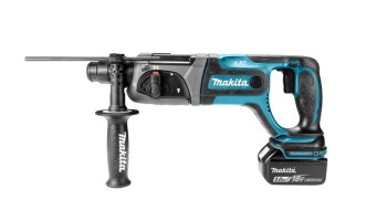 MŁOTOWIERTARKA Z OPCJĄ KUCIA 18V 2J 2 x 5,0Ah DHR241RTJ MAKITA MDHR241RTJ