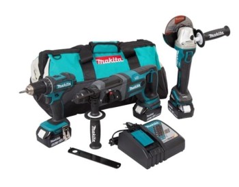 ZESTAW COMBO 18V DLX3078TX1 (DDF482+DGA504+DHR241) 3x5,0 TORBA MAKITA MDLX3078TX1