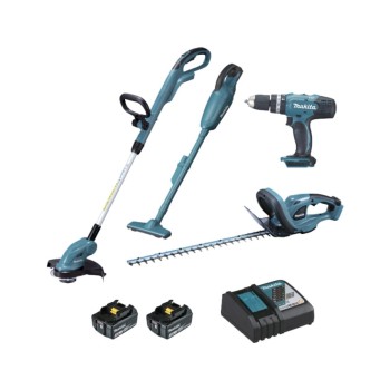 ZESTAW COMBO 18V DLX4093 (DHP453+DUR181+DUH523+DCL180) 2x3,0Ah MAKITA MDLX4093
