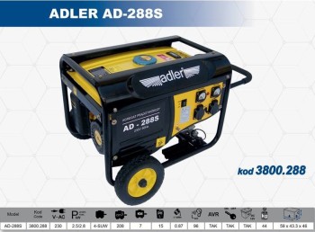 GENERATOR PRĄDOTWÓRCZY 2,8KW / AD-288S ADLER MAR3800.288