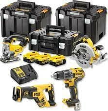 ZESTAW COMBO 18V DCD791+DCS570+DCS331+DCS367 3x4,0Ah 2xTSTAK VI, TSTAK II DEWALT DCK421P3T-QW