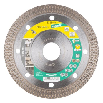 1 Tarcza diamentowa PRO CERAMIC TURBO 115, WOLFCRAFT 8328000