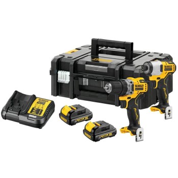 ZESTAW COMBO 12,0V DCK2110C2T (DCD701+DCF801) 2x1,3Ah TSTAK II DEWALT DCK2110C2T-QW