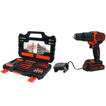 WKRĘTARKA UDAR.18V BDCHD18S1A +104 ACC 1x1,5Ah BLACK+DECKER BDBDCHD18S1A-QW