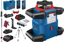 LASER OBROTOWY GRL 600 CHV +ODBIORNIK LR 60 +PILOT RC 6 +UCHWYT WM 6 +STATYWW BT170HD +ŁATA GR240 1xPC4,0Ah WALIZKA BOSCH B06159940P5