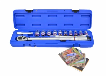 KLUCZ DYNAMOMETRYCZNY 1/2" 42-210Nm Z ZESTAWEM NASADEK 12cz. KING TONY KT344251A12MR