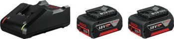 AKUMULATOR 18V 4,0Ah 2szt. +ŁADOWARKA GAL 18V-40 BOSCH B1600A019S0
