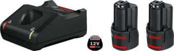 AKUMULATOR 12V 3,0Ah 2szt. +ŁADOWARKA GAL 12V-40 BOSCH B1600A019RD
