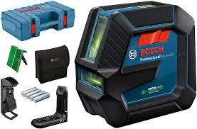LASER KRZYŻOWY GLL 2-15 G ZIELONY +UCHWYT LB 10 +ZACISK DK 10 WALIZKA BOSCH B0601063W02