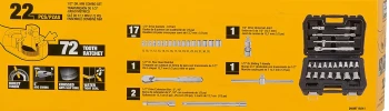 ZESTAW KLUCZY 22el. 1/2" DEWALT DWMT19241-1