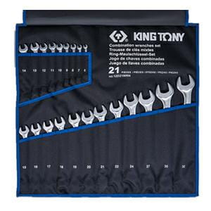 ZESTAW KLUCZY PŁASKO-OCZKOWYCH 6-32mm KING TONY KT12D21MRN