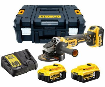 SZLIFIERKA KĄT. 18V DCG405P3 125mm 3x5,0Ah BL WŁ. SUWAKOWY DEWALT DCG405P3-QW