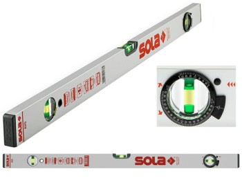 POZIOMNICA ALUMINIOWA Z REGULOWANYM KĄTOMIERZEM 80cm AVD 80 SOLA SO01121101