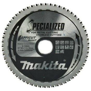 PIŁA TARCZOWA 185 x 30 x 60-ZĘBÓW METAL EFFICUT >>>E-12865 MAKITA ME-12843