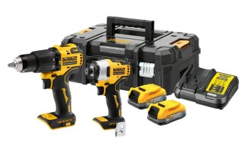 ZESTAW COMBO 18V WKRĘTARKA UDAROWA DCD709 + ZAKRĘTARKA DCF809 2x1,7Ah POWERSTACK DCK2062E2T DEWALT DCK2062E2T-QW
